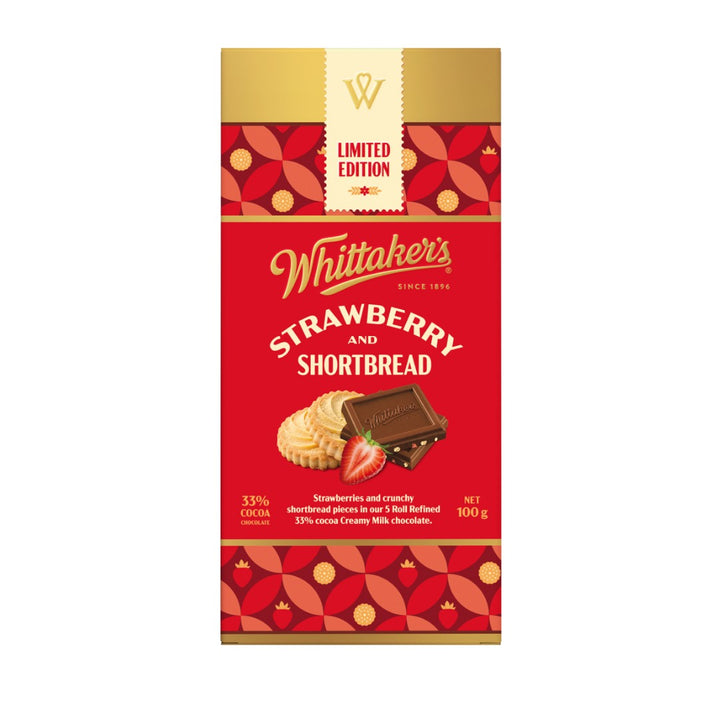 Whittakers Strawberry and Shortbread 100g | Auckland Grocery Delivery Get Whittakers Strawberry and Shortbread 100g delivered to your doorstep by your local Auckland grocery delivery. Shop Paddock To Pantry. Convenient online food shopping in NZ | Grocery Delivery Auckland | Grocery Delivery Nationwide | Fruit Baskets NZ | Online Food Shopping NZ