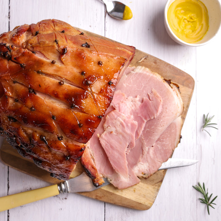 Free Range NZ Champagne Ham - Half | Auckland Grocery Delivery Get Free Range NZ Champagne Ham - Half delivered to your doorstep by your local Auckland grocery delivery. Shop Paddock To Pantry. Convenient online food shopping in NZ | Grocery Delivery Auckland | Grocery Delivery Nationwide | Fruit Baskets NZ | Online Food Shopping NZ Christmas Ham Anyone? Semi-boneless with only the hock remaining, this ham allows for easier carving and more slices. Free Range NZ Ham.