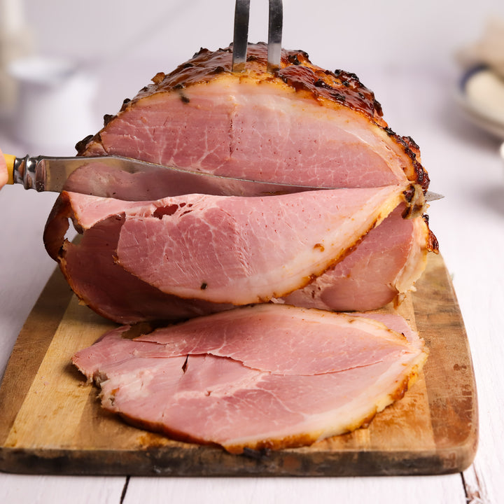 Free Range NZ Champagne Ham - Whole | Auckland Grocery Delivery Get Free Range NZ Champagne Ham - Whole delivered to your doorstep by your local Auckland grocery delivery. Shop Paddock To Pantry. Convenient online food shopping in NZ | Grocery Delivery Auckland | Grocery Delivery Nationwide | Fruit Baskets NZ | Online Food Shopping NZ We are all about the flavour, and extending the curing and smoking process that little bit longer makes all the difference, Christmas is sorted | Online Grocer