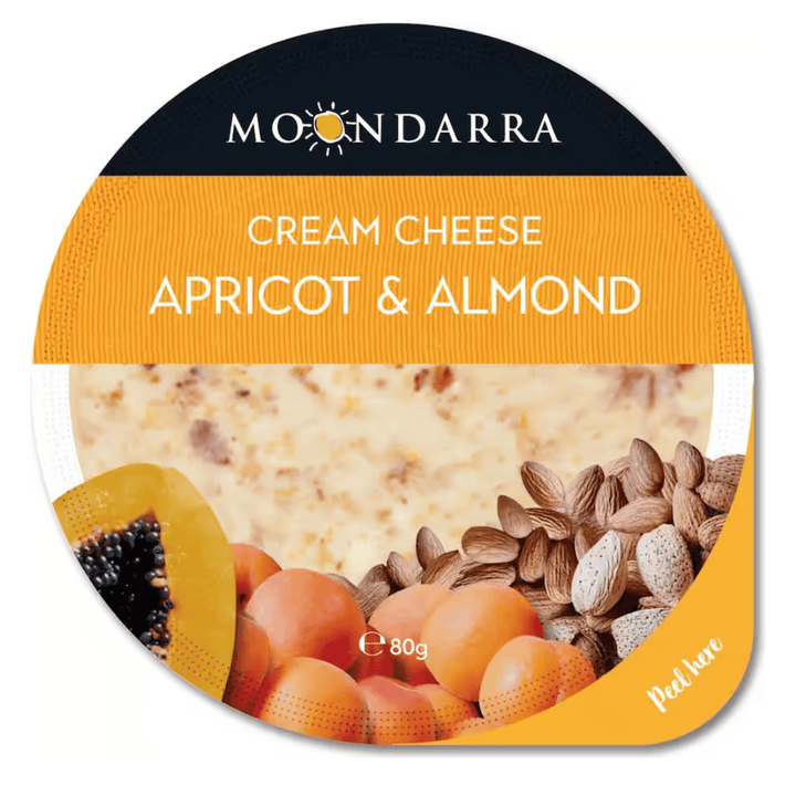 Moondarra Apricot & Almond | Auckland Grocery Delivery Get Moondarra Apricot & Almond delivered to your doorstep by your local Auckland grocery delivery. Shop Paddock To Pantry. Convenient online food shopping in NZ | Grocery Delivery Auckland | Grocery Delivery Nationwide | Fruit Baskets NZ | Online Food Shopping NZ Moondarra Apricot & Almond 80g A cream cheese with chunks of apricots & papaya coated generously with roasted almonds. Soft & creamy, perfect for cheese platter. Available for delivery to your 
