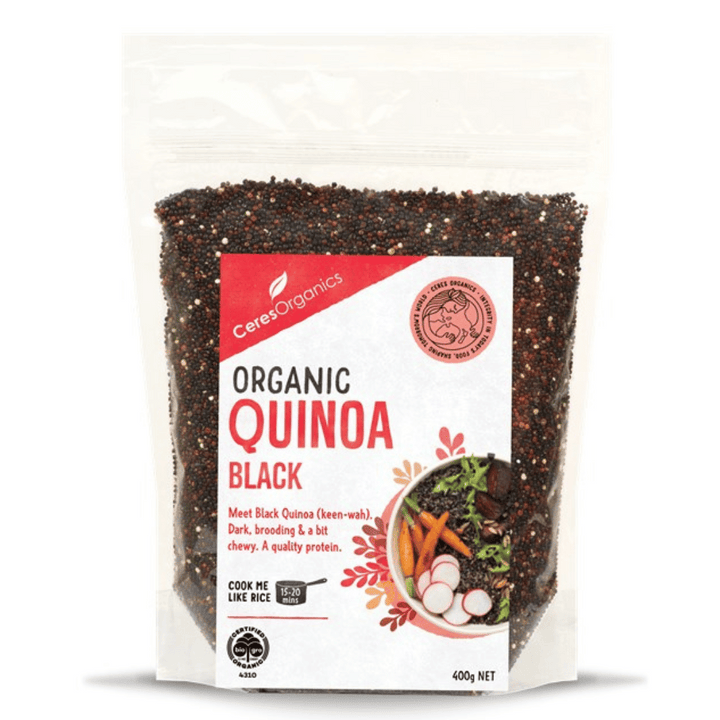 Ceres Quinoa Black | Auckland Grocery Delivery Get Ceres Quinoa Black delivered to your doorstep by your local Auckland grocery delivery. Shop Paddock To Pantry. Convenient online food shopping in NZ | Grocery Delivery Auckland | Grocery Delivery Nationwide | Fruit Baskets NZ | Online Food Shopping NZ Grocery delivery 7 days in Auckland & overnight NZ wide. Get free grocery delivery when you spend over $125. Paddock To Pantry delivers groceries, fruit baskets, gift baskets, flowers, corporate gifts and more