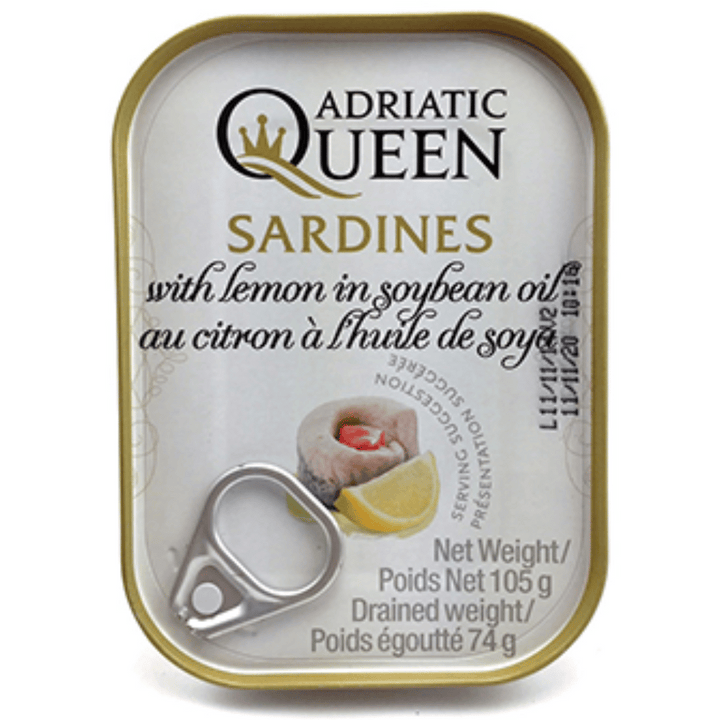 Adriatic Queen Sardines in Vegetable Oil | Auckland Grocery Delivery Get Adriatic Queen Sardines in Vegetable Oil delivered to your doorstep by your local Auckland grocery delivery. Shop Paddock To Pantry. Convenient online food shopping in NZ | Grocery Delivery Auckland | Grocery Delivery Nationwide | Fruit Baskets NZ | Online Food Shopping NZ Grocery delivery 7 days in Auckland & overnight NZ wide. Get free grocery delivery when you spend over $125. Paddock To Pantry delivers groceries, fruit baskets, gif