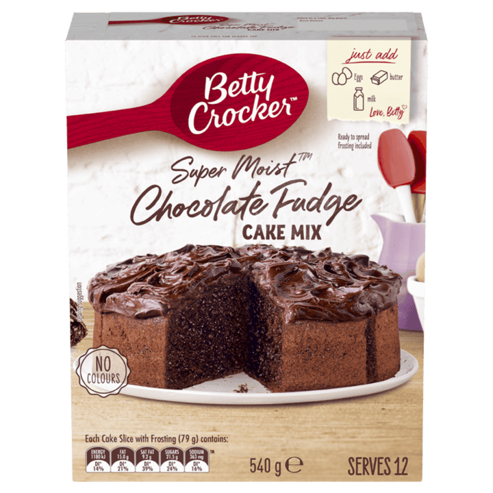 Betty Crocker Fudge Cake | Auckland Grocery Delivery Get Betty Crocker Fudge Cake delivered to your doorstep by your local Auckland grocery delivery. Shop Paddock To Pantry. Convenient online food shopping in NZ | Grocery Delivery Auckland | Grocery Delivery Nationwide | Fruit Baskets NZ | Online Food Shopping NZ Betty Crocker Fudge Cake 540g delivered to your doorstep with Auckland grocery delivery from Paddock To Pantry. Convenient online food shopping in NZ