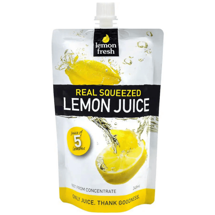 Squeezed Lemon Juice 245ml | Auckland Grocery Delivery Get Squeezed Lemon Juice 245ml delivered to your doorstep by your local Auckland grocery delivery. Shop Paddock To Pantry. Convenient online food shopping in NZ | Grocery Delivery Auckland | Grocery Delivery Nationwide | Fruit Baskets NZ | Online Food Shopping NZ Squeezed Lemon Juice 245ml Available for delivery to your doorstep with Paddock To Pantry’s Nationwide Grocery Delivery. Online shopping made easy in NZ