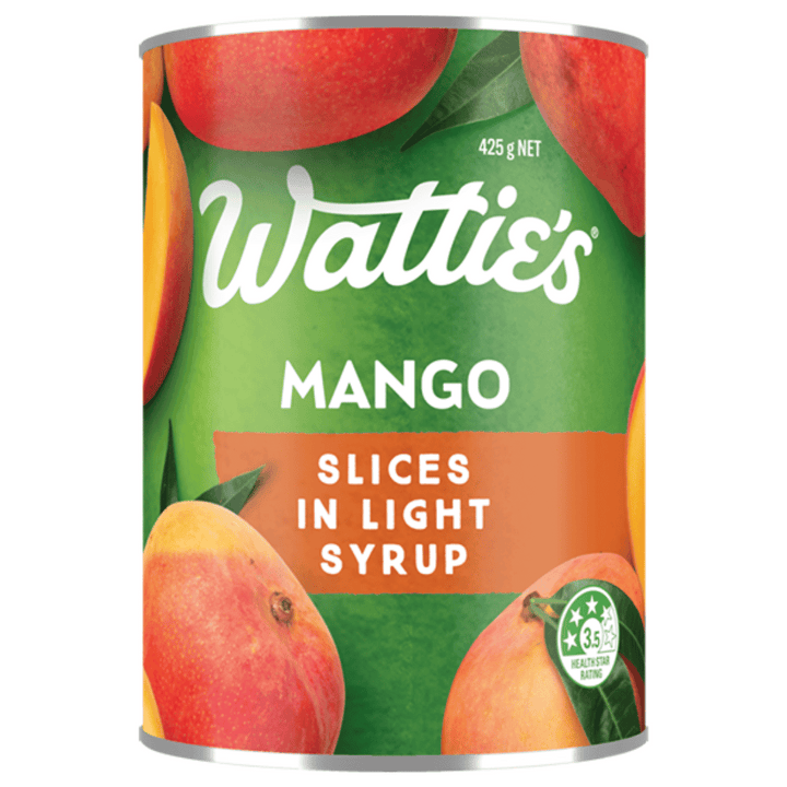 Watties Sliced Mango syrup 425 | Auckland Grocery Delivery Get Watties Sliced Mango syrup 425 delivered to your doorstep by your local Auckland grocery delivery. Shop Paddock To Pantry. Convenient online food shopping in NZ | Grocery Delivery Auckland | Grocery Delivery Nationwide | Fruit Baskets NZ | Online Food Shopping NZ Watties Sliced Mango syrup 425g Available for delivery to your doorstep with Paddock To Pantry’s Nationwide Grocery Delivery. Online shopping made easy in NZ