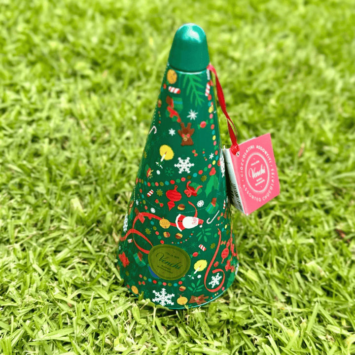Venchi Christmas Tree Tin 112g | Auckland Grocery Delivery Get Venchi Christmas Tree Tin 112g delivered to your doorstep by your local Auckland grocery delivery. Shop Paddock To Pantry. Convenient online food shopping in NZ | Grocery Delivery Auckland | Grocery Delivery Nationwide | Fruit Baskets NZ | Online Food Shopping NZ Venchi Christmas Tree Tin Available for delivery to your doorstep with Paddock To Pantry’s Nationwide Grocery Delivery. Online shopping made easy in NZ