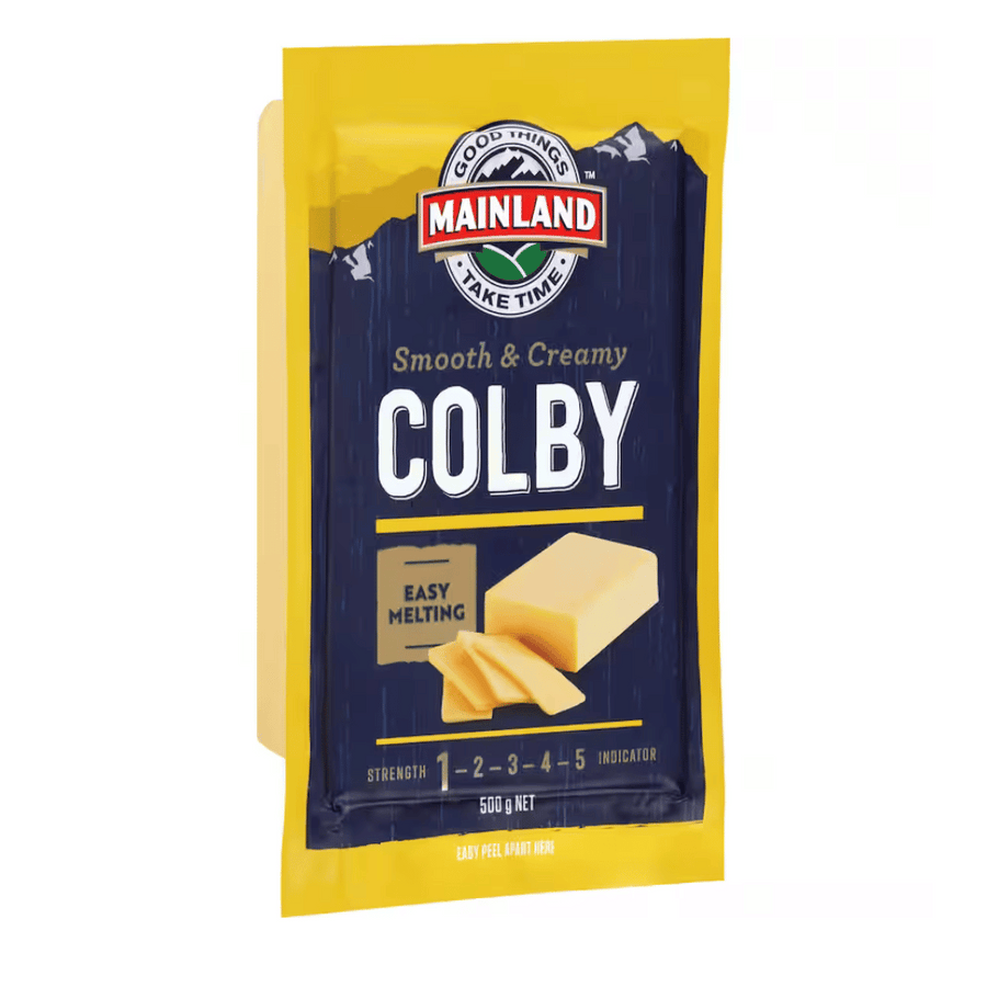 Mainland Colby 500g | Auckland Grocery Delivery Get Mainland Colby 500g delivered to your doorstep by your local Auckland grocery delivery. Shop Paddock To Pantry. Convenient online food shopping in NZ | Grocery Delivery Auckland | Grocery Delivery Nationwide | Fruit Baskets NZ | Online Food Shopping NZ Mainland Colby Cheese 500g Smooth and Creamy delicious cheese delivered at your convenience. With Paddock to Pantry get free delivery on orders over $150