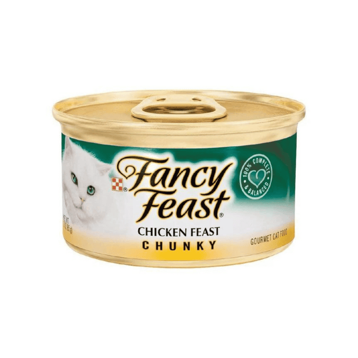 Fancy Feast Chicken 85g | Auckland Grocery Delivery Get Fancy Feast Chicken 85g delivered to your doorstep by your local Auckland grocery delivery. Shop Paddock To Pantry. Convenient online food shopping in NZ | Grocery Delivery Auckland | Grocery Delivery Nationwide | Fruit Baskets NZ | Online Food Shopping NZ Fancy Feast Chicken 85g Succulent chunks made with chicken. Made for your furry friends delivered by Paddock to Pantry.