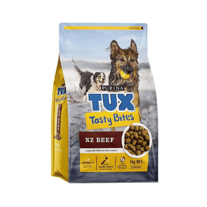 Tux Tasty Bites 3kg | Auckland Grocery Delivery Get Tux Tasty Bites 3kg delivered to your doorstep by your local Auckland grocery delivery. Shop Paddock To Pantry. Convenient online food shopping in NZ | Grocery Delivery Auckland | Grocery Delivery Nationwide | Fruit Baskets NZ | Online Food Shopping NZ Purina Tux Tasty Bites 3kg delivered to your door 7 days in Auckland and NZ wide overnight with Paddock To Pantry. | Free delivery on orders over $125. 