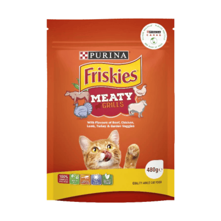 Friskies Meaty Grills 480g | Auckland Grocery Delivery Get Friskies Meaty Grills 480g delivered to your doorstep by your local Auckland grocery delivery. Shop Paddock To Pantry. Convenient online food shopping in NZ | Grocery Delivery Auckland | Grocery Delivery Nationwide | Fruit Baskets NZ | Online Food Shopping NZ 