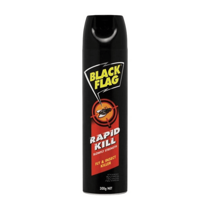 Black Flag Spray 300g | Auckland Grocery Delivery Get Black Flag Spray 300g delivered to your doorstep by your local Auckland grocery delivery. Shop Paddock To Pantry. Convenient online food shopping in NZ | Grocery Delivery Auckland | Grocery Delivery Nationwide | Fruit Baskets NZ | Online Food Shopping NZ Black Flag Fly Spray Spray 300g Manufactured to blow-fly strength, this insect spray is fast acting. Get free delivery overnight with $150 spend.