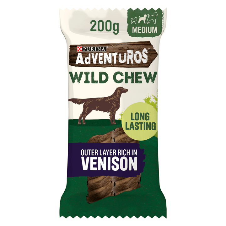 Adventuros Wild Chew Venison 2pk 200g | Auckland Grocery Delivery Get Adventuros Wild Chew Venison 2pk 200g delivered to your doorstep by your local Auckland grocery delivery. Shop Paddock To Pantry. Convenient online food shopping in NZ | Grocery Delivery Auckland | Grocery Delivery Nationwide | Fruit Baskets NZ | Online Food Shopping NZ Adventurous Wild Chew Venison Medium 200g Give your dog something that really appeals to their natural instincts of biting, playing and chewing! 