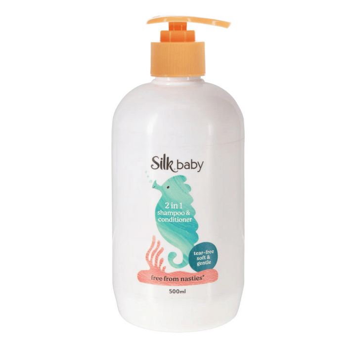 Silk Baby 2in1 Shampoo & Conditioner 500ml | Auckland Grocery Delivery Get Silk Baby 2in1 Shampoo & Conditioner 500ml delivered to your doorstep by your local Auckland grocery delivery. Shop Paddock To Pantry. Convenient online food shopping in NZ | Grocery Delivery Auckland | Grocery Delivery Nationwide | Fruit Baskets NZ | Online Food Shopping NZ Silk Baby Shampoo & Conditioner is specially formulated with a mild conditioner to care for your child’s hair, Available for delivery with Paddock to Pantry