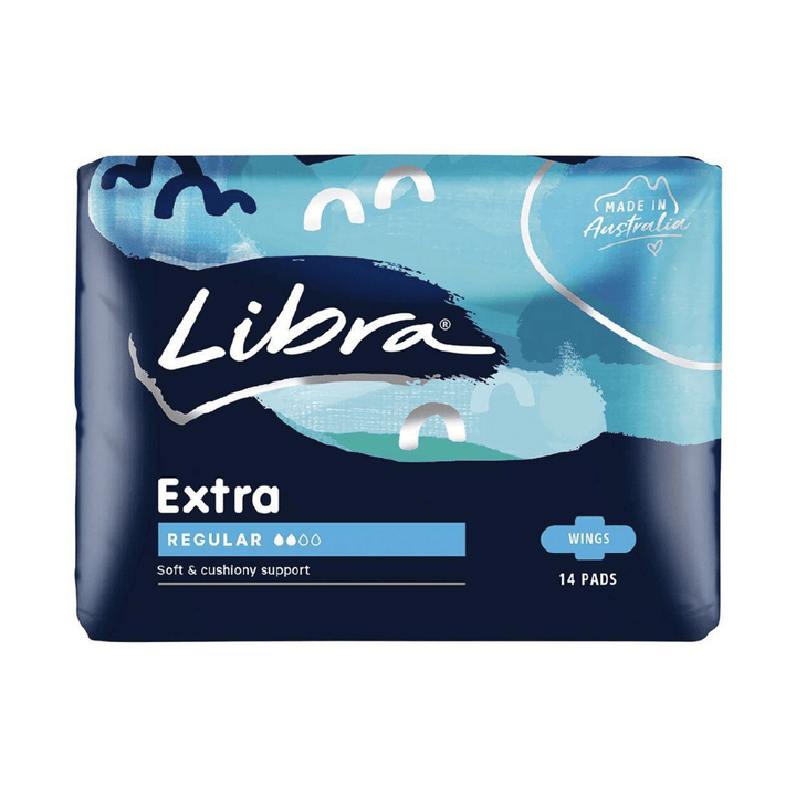 Libra Extra Regular Pads 14 pack | Auckland Grocery Delivery Get Libra Extra Regular Pads 14 pack delivered to your doorstep by your local Auckland grocery delivery. Shop Paddock To Pantry. Convenient online food shopping in NZ | Grocery Delivery Auckland | Grocery Delivery Nationwide | Fruit Baskets NZ | Online Food Shopping NZ Libra Extra Regular Pads. The regular absorbency is perfect for your medium-flow days. Women's essentials shipped 7 days a week with overnight shipping.