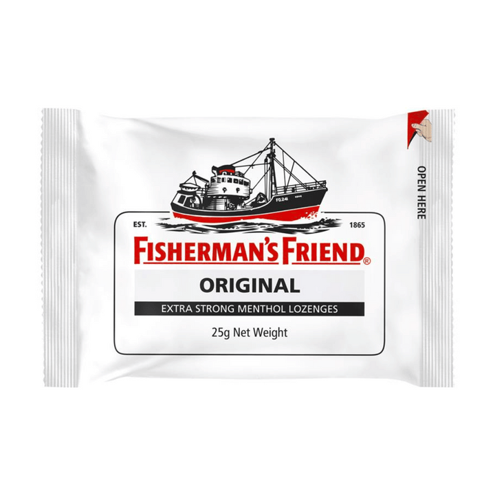 Fishermans Friend Lozenges 25g | Auckland Grocery Delivery Get Fishermans Friend Lozenges 25g delivered to your doorstep by your local Auckland grocery delivery. Shop Paddock To Pantry. Convenient online food shopping in NZ | Grocery Delivery Auckland | Grocery Delivery Nationwide | Fruit Baskets NZ | Online Food Shopping NZ Fishermans Friend Lozenges 25g. Menthol flavoured lozenges, perfect for on the go available for delivery nationwide with Paddock to Pantry. 