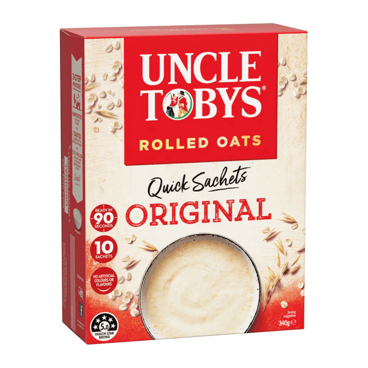 Uncle Tobys Quick Sachet Oats | Auckland Grocery Delivery Get Uncle Tobys Quick Sachet Oats delivered to your doorstep by your local Auckland grocery delivery. Shop Paddock To Pantry. Convenient online food shopping in NZ | Grocery Delivery Auckland | Grocery Delivery Nationwide | Fruit Baskets NZ | Online Food Shopping NZ Uncle Tobys Quick Sachet Oats Uncle tobys oats quick sachets are a convenient & tasty oats option for busy families. 