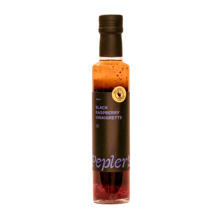 Peplers Black Raspberry Vinaigrette 250ml | Auckland Grocery Delivery Get Peplers Black Raspberry Vinaigrette 250ml delivered to your doorstep by your local Auckland grocery delivery. Shop Paddock To Pantry. Convenient online food shopping in NZ | Grocery Delivery Auckland | Grocery Delivery Nationwide | Fruit Baskets NZ | Online Food Shopping NZ Peplers Black Raspberry Vinegrette is made with natural, fresh ingredients for a unique, sweet-tart flavour. Get this handmade goodness delivered nationwide