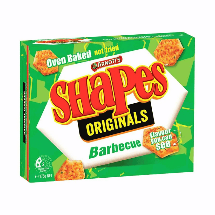 Arnotts Shapes Barbecue 175g | Auckland Grocery Delivery Get Arnotts Shapes Barbecue 175g delivered to your doorstep by your local Auckland grocery delivery. Shop Paddock To Pantry. Convenient online food shopping in NZ | Grocery Delivery Auckland | Grocery Delivery Nationwide | Fruit Baskets NZ | Online Food Shopping NZ Arnotts Shapes Barbecue 175g delivers a bold and smoky BBQ flavour in every bite. Crackers and chips for quality grocery snacks.