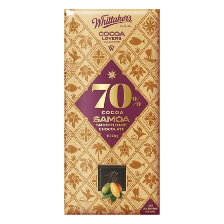 70% Samoa Dark Chocolate 100g | Auckland Grocery Delivery Get 70% Samoa Dark Chocolate 100g delivered to your doorstep by your local Auckland grocery delivery. Shop Paddock To Pantry. Convenient online food shopping in NZ | Grocery Delivery Auckland | Grocery Delivery Nationwide | Fruit Baskets NZ | Online Food Shopping NZ 70% Samoa Dark Chocolate 100g is a rich and intensely smooth dark chocolate made with single-origin Samoan cocoa.