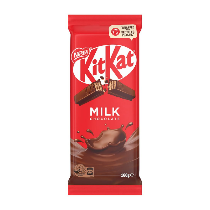 KitKat Milk Choc Block 160g | Auckland Grocery Delivery Get KitKat Milk Choc Block 160g delivered to your doorstep by your local Auckland grocery delivery. Shop Paddock To Pantry. Convenient online food shopping in NZ | Grocery Delivery Auckland | Grocery Delivery Nationwide | Fruit Baskets NZ | Online Food Shopping NZ Shop KitKat Milk Choc Block 160g at Paddock to Pantry – your online supermarket for chocolate delivery and express grocery service NZ-wide.
