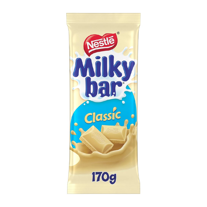 Milky Bar Block 170g | Auckland Grocery Delivery Get Milky Bar Block 170g delivered to your doorstep by your local Auckland grocery delivery. Shop Paddock To Pantry. Convenient online food shopping in NZ | Grocery Delivery Auckland | Grocery Delivery Nationwide | Fruit Baskets NZ | Online Food Shopping NZ Buy Milkybar Block 70g at Paddock to Pantry – your go-to online supermarket for white chocolate delivery and express grocery service across New Zealand.