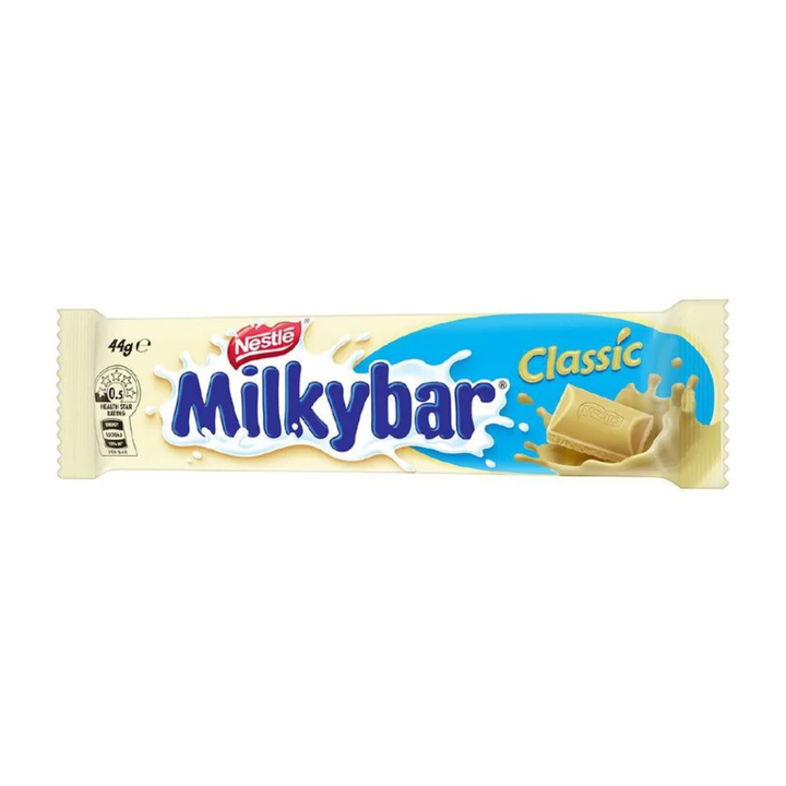 Milky Bar Chocolate Bar 44g | Auckland Grocery Delivery Get Milky Bar Chocolate Bar 44g delivered to your doorstep by your local Auckland grocery delivery. Shop Paddock To Pantry. Convenient online food shopping in NZ | Grocery Delivery Auckland | Grocery Delivery Nationwide | Fruit Baskets NZ | Online Food Shopping NZ Shop Milkybar Chocolate Bar 44g at Paddock to Pantry – your online supermarket for white chocolate delivery and express groceries NZ-wide.