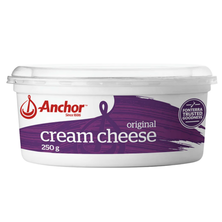 Anchor Cream Cheese 250g | Auckland Grocery Delivery Get Anchor Cream Cheese 250g delivered to your doorstep by your local Auckland grocery delivery. Shop Paddock To Pantry. Convenient online food shopping in NZ | Grocery Delivery Auckland | Grocery Delivery Nationwide | Fruit Baskets NZ | Online Food Shopping NZ Smooth and creamy Anchor Cream Cheese 250g. Ideal for spreads. Get it delivered today with Auckland Grocery Delivery or overnight with Supermarket NZ.