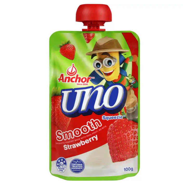 Anchor Uno Yoghurt Pouch Strawberry | Auckland Grocery Delivery Get Anchor Uno Yoghurt Pouch Strawberry delivered to your doorstep by your local Auckland grocery delivery. Shop Paddock To Pantry. Convenient online food shopping in NZ | Grocery Delivery Auckland | Grocery Delivery Nationwide | Fruit Baskets NZ | Online Food Shopping NZ Anchor Uno Yoghurt Pouch Strawberry, Get it delivered Auckland wide at Paddock to Pantry