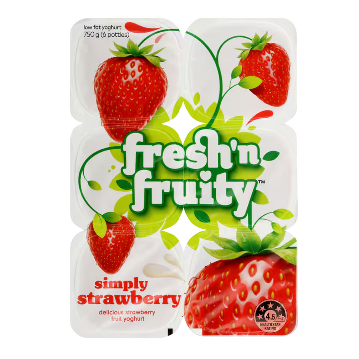 Fresh 'n Fruity Yoghurt Strawberry 6pk | Auckland Grocery Delivery Get Fresh 'n Fruity Yoghurt Strawberry 6pk delivered to your doorstep by your local Auckland grocery delivery. Shop Paddock To Pantry. Convenient online food shopping in NZ | Grocery Delivery Auckland | Grocery Delivery Nationwide | Fruit Baskets NZ | Online Food Shopping NZ Fresh N Fruity Yoghurt Strawberry is great for a healthy snack that everyone will love! We deliver Online Groceries NZ wide - shop now!