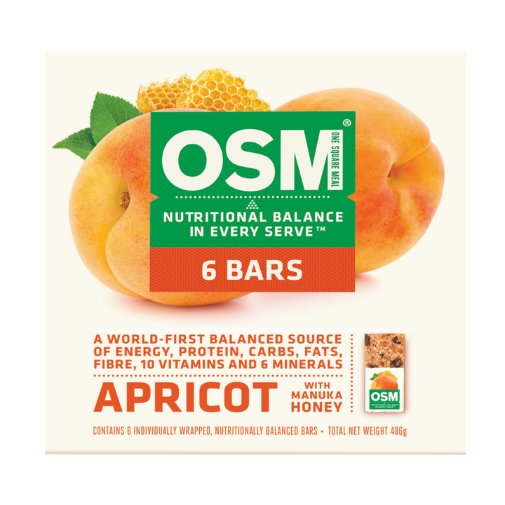 OSM Apricot With Manuka Honey Bars 6pk | Auckland Grocery Delivery Get OSM Apricot With Manuka Honey Bars 6pk delivered to your doorstep by your local Auckland grocery delivery. Shop Paddock To Pantry. Convenient online food shopping in NZ | Grocery Delivery Auckland | Grocery Delivery Nationwide | Fruit Baskets NZ | Online Food Shopping NZ Healthy OSM Apricot & Manuka Honey Bars 6pk – high in fibre, wholegrains & real fruit. Ideal snack for lunchboxes, travel, or busy lifestyles.