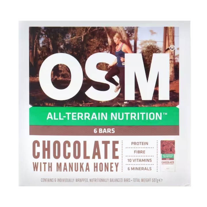 OSM Chocolate With Manuka Honey 6pk | Auckland Grocery Delivery Get OSM Chocolate With Manuka Honey 6pk delivered to your doorstep by your local Auckland grocery delivery. Shop Paddock To Pantry. Convenient online food shopping in NZ | Grocery Delivery Auckland | Grocery Delivery Nationwide | Fruit Baskets NZ | Online Food Shopping NZ OSM Chocolate & Manuka Honey Bars 6pk – high-fibre, wholesome snack with rich cocoa & NZ honey. Ideal for work, school, or travel.