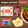 Load image into Gallery viewer, Bangers and Mash Bundle | Auckland Grocery Delivery Get Bangers and Mash Bundle delivered to your doorstep by your local Auckland grocery delivery. Shop Paddock To Pantry. Convenient online food shopping in NZ | Grocery Delivery Auckland | Grocery Delivery Nationwide | Fruit Baskets NZ | Online Food Shopping NZ Easy bangers and mash dinner kit with sausages, mash, peas & gravy. A cheap, quick family meal idea. Meal bundle delivered NZ-wide. No subscription.