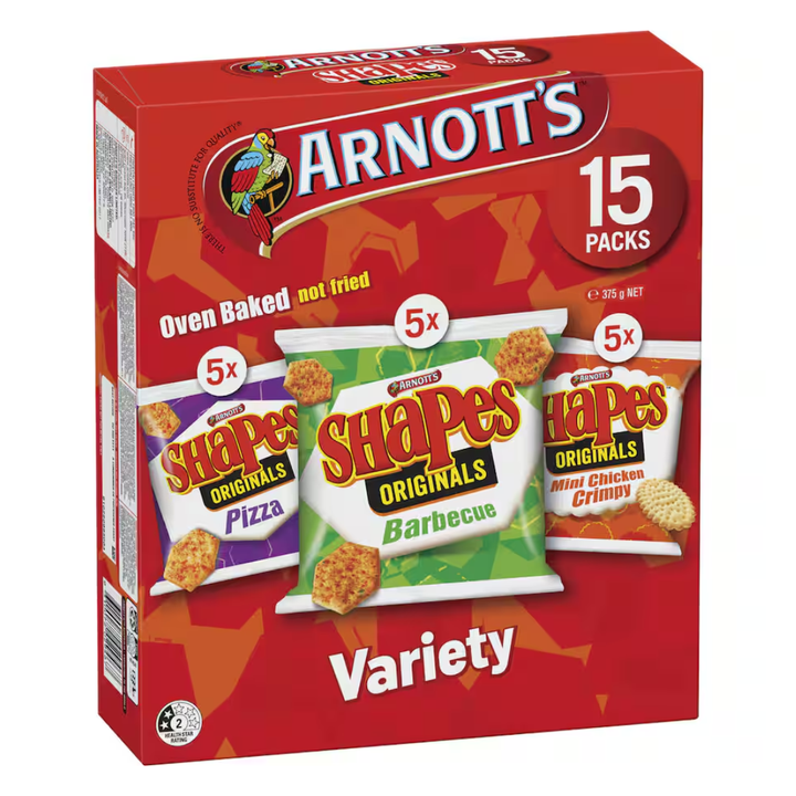 Shapes Variety Pack | Auckland Grocery Delivery Get Shapes Variety Pack delivered to your doorstep by your local Auckland grocery delivery. Shop Paddock To Pantry. Convenient online food shopping in NZ | Grocery Delivery Auckland | Grocery Delivery Nationwide | Fruit Baskets NZ | Online Food Shopping NZ Savoury lunchbox snacks or party platter ready. Shop Arnott’s Shapes Variety Pack online with NZ-wide delivery.