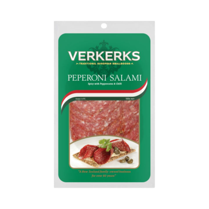 Verkerks Pepperoni Salami | Auckland Grocery Delivery Get Verkerks Pepperoni Salami delivered to your doorstep by your local Auckland grocery delivery. Shop Paddock To Pantry. Convenient online food shopping in NZ | Grocery Delivery Auckland | Grocery Delivery Nationwide | Fruit Baskets NZ | Online Food Shopping NZ Indulge in the luxurious, timeless flavors of Verkerks pepperoni salami. Made with a traditional dry curing and aging process.