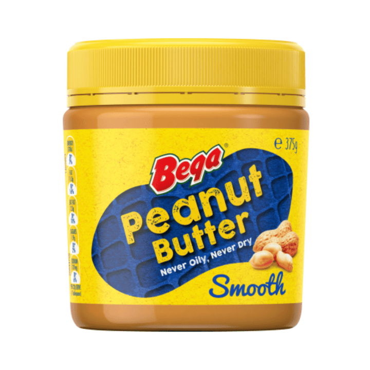 Bega Peanut Butter Smooth 375g | Auckland Grocery Delivery Get Bega Peanut Butter Smooth 375g delivered to your doorstep by your local Auckland grocery delivery. Shop Paddock To Pantry. Convenient online food shopping in NZ | Grocery Delivery Auckland | Grocery Delivery Nationwide | Fruit Baskets NZ | Online Food Shopping NZ Bega Peanut Butter Smooth 375g Made with the same recipe in Australia for over 50 years, it’s never oily, never dry with the same taste you’ve always loved!