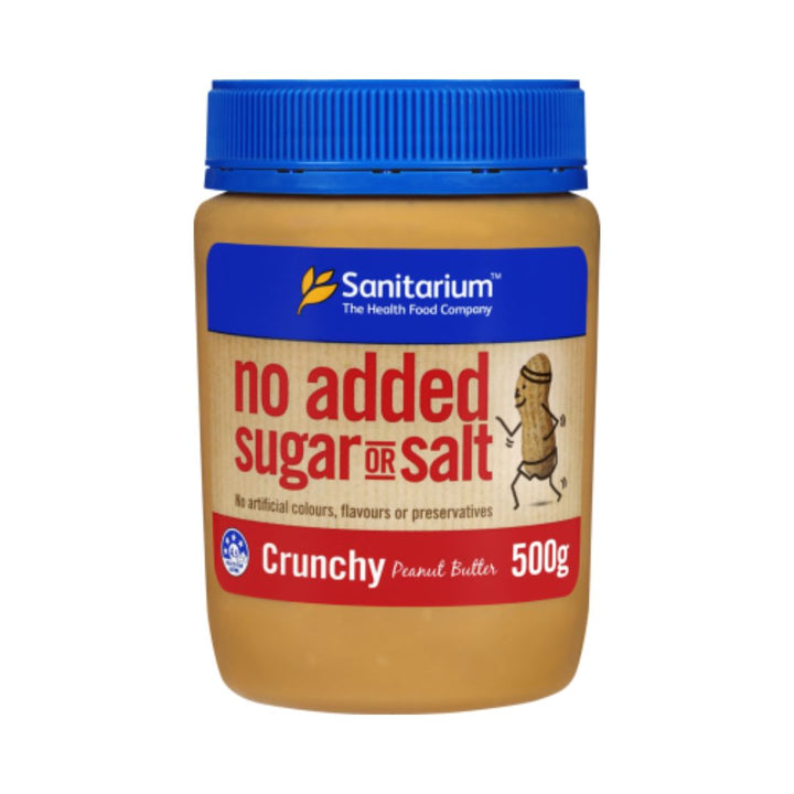 Sanitarium Crunchy Peanut butter 500g | Auckland Grocery Delivery Get Sanitarium Crunchy Peanut butter 500g delivered to your doorstep by your local Auckland grocery delivery. Shop Paddock To Pantry. Convenient online food shopping in NZ | Grocery Delivery Auckland | Grocery Delivery Nationwide | Fruit Baskets NZ | Online Food Shopping NZ Indulge in the creamy and indulgent flavor of Sanitarium Crunchy Peanut Butter. Made with carefully sourced peanuts from quality growers worldwide.
