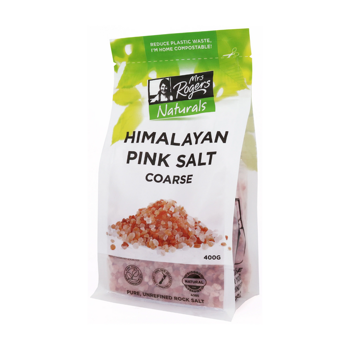 Mrs Rogers Coarse Himalayan Salt - 400g | Auckland Grocery Delivery Get Mrs Rogers Coarse Himalayan Salt - 400g delivered to your doorstep by your local Auckland grocery delivery. Shop Paddock To Pantry. Convenient online food shopping in NZ | Grocery Delivery Auckland | Grocery Delivery Nationwide | Fruit Baskets NZ | Online Food Shopping NZ Mrs Rogers Fine Himalayan Salt 400g adds a natural and pure touch to your culinary creations. Quality groceries delivered overnight nationwide.