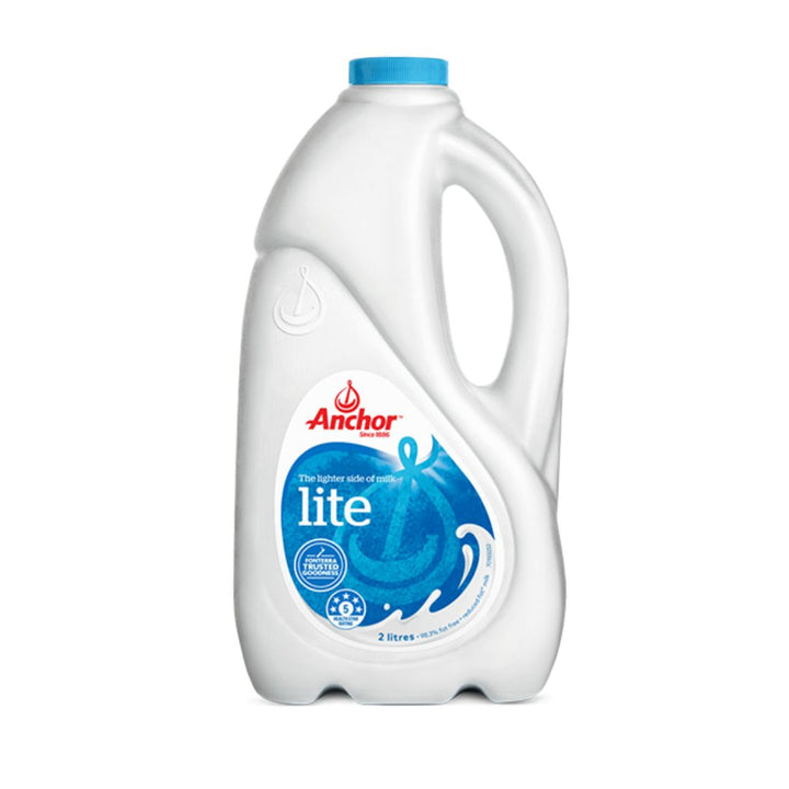Anchor Lite 2L | Auckland Grocery Delivery Get Anchor Lite 2L delivered to your doorstep by your local Auckland grocery delivery. Shop Paddock To Pantry. Convenient online food shopping in NZ | Grocery Delivery Auckland | Grocery Delivery Nationwide | Fruit Baskets NZ | Online Food Shopping NZ Despite its light 1.5% fat content, Anchor™ Lite Milk still packs a punch with its flavour and wholesomeness. Convenient online food shopping in NZ