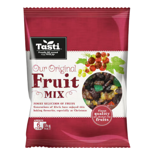 Tasti Fruit Mix - 1kg | Auckland Grocery Delivery Get Tasti Fruit Mix - 1kg delivered to your doorstep by your local Auckland grocery delivery. Shop Paddock To Pantry. Convenient online food shopping in NZ | Grocery Delivery Auckland | Grocery Delivery Nationwide | Fruit Baskets NZ | Online Food Shopping NZ Tasti Fruit Mix - Delivered to your door 7 days overnight NZ-wide | Fast Delivery NZ Wide