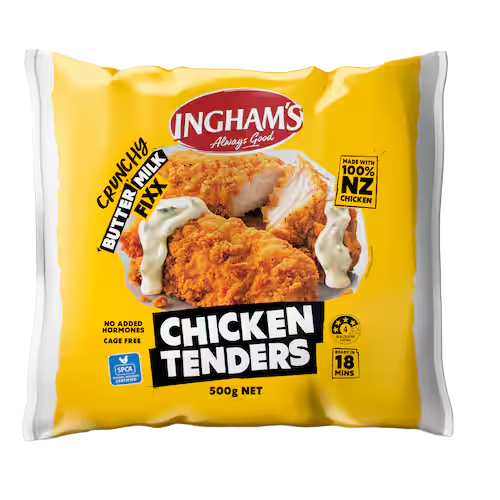 Inghams Chicken Tenders Crunchy Fixx Buttermilk 500g | Auckland Grocery Delivery Get Inghams Chicken Tenders Crunchy Fixx Buttermilk 500g delivered to your doorstep by your local Auckland grocery delivery. Shop Paddock To Pantry. Convenient online food shopping in NZ | Grocery Delivery Auckland | Grocery Delivery Nationwide | Fruit Baskets NZ | Online Food Shopping NZ