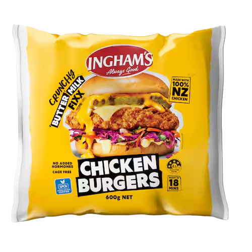 Inghams Chicken Burgers Crunchy Fixx Buttermilk 600g | Auckland Grocery Delivery Get Inghams Chicken Burgers Crunchy Fixx Buttermilk 600g delivered to your doorstep by your local Auckland grocery delivery. Shop Paddock To Pantry. Convenient online food shopping in NZ | Grocery Delivery Auckland | Grocery Delivery Nationwide | Fruit Baskets NZ | Online Food Shopping NZ
