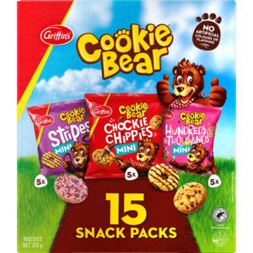 Griffin's Cookie Bear Mixed Snack Packs 15 x 25g | Auckland Grocery Delivery Get Griffin's Cookie Bear Mixed Snack Packs 15 x 25g delivered to your doorstep by your local Auckland grocery delivery. Shop Paddock To Pantry. Convenient online food shopping in NZ | Grocery Delivery Auckland | Grocery Delivery Nationwide | Fruit Baskets NZ | Online Food Shopping NZ