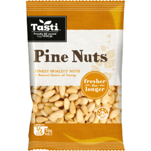 Tasti Pine Nuts 70g | Auckland Grocery Delivery Get Tasti Pine Nuts 70g delivered to your doorstep by your local Auckland grocery delivery. Shop Paddock To Pantry. Convenient online food shopping in NZ | Grocery Delivery Auckland | Grocery Delivery Nationwide | Fruit Baskets NZ | Online Food Shopping NZ Fresh Tasti Pine Nuts – perfect for cooking with Auckland supermarket delivery & NZ-wide grocery shipping.