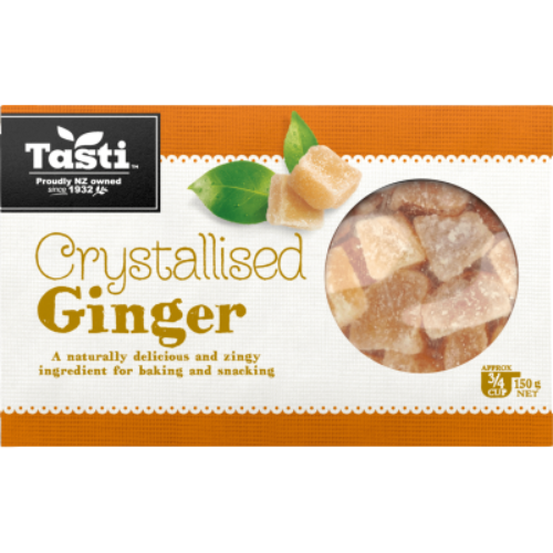 Tasti Crystallised Ginger 150g | Auckland Grocery Delivery Get Tasti Crystallised Ginger 150g delivered to your doorstep by your local Auckland grocery delivery. Shop Paddock To Pantry. Convenient online food shopping in NZ | Grocery Delivery Auckland | Grocery Delivery Nationwide | Fruit Baskets NZ | Online Food Shopping NZ Tasti Crystallised Ginger – sweet & spicy treat with Auckland supermarket delivery & grocery delivery NZ-wide.
