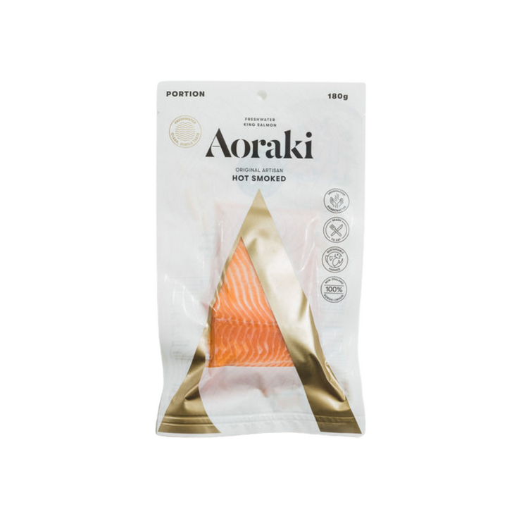 Aoraki Original Artisan Hot Smoked Salmon | Auckland Grocery Delivery Get Aoraki Original Artisan Hot Smoked Salmon delivered to your doorstep by your local Auckland grocery delivery. Shop Paddock To Pantry. Convenient online food shopping in NZ | Grocery Delivery Auckland | Grocery Delivery Nationwide | Fruit Baskets NZ | Online Food Shopping NZ Salmon from the fast glacial flows that surround Aoraki, Mt Cook, perfect environment for fish with light, clean taste and a delicate texture | Grocery Delivery