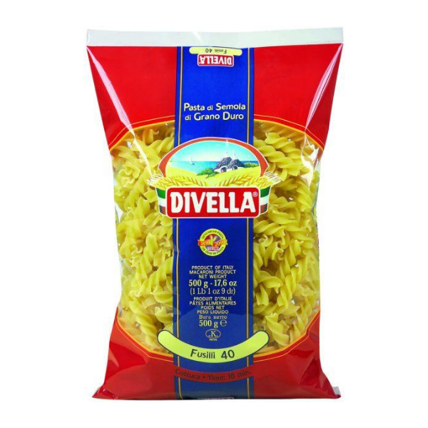 Divella Fusilli 500g | Auckland Grocery Delivery Get Divella Fusilli 500g delivered to your doorstep by your local Auckland grocery delivery. Shop Paddock To Pantry. Convenient online food shopping in NZ | Grocery Delivery Auckland | Grocery Delivery Nationwide | Fruit Baskets NZ | Online Food Shopping NZ Fusilli Pasta 500g Available for delivery to your doorstep with Paddock To Pantry’s Auckland Grocery Delivery. Online shopping made easy in NZ