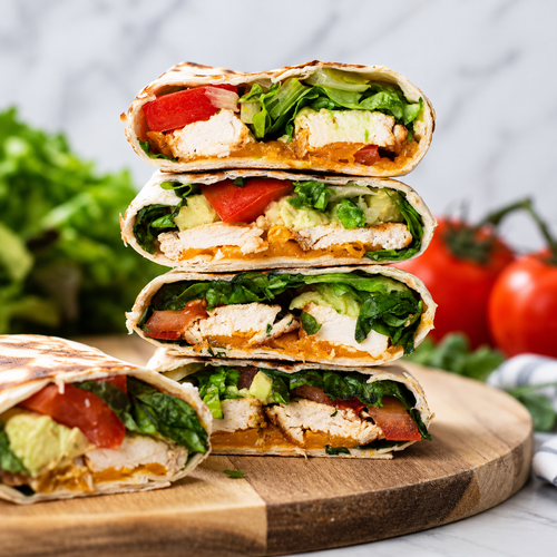 Chicken & Avocado Salad Wraps