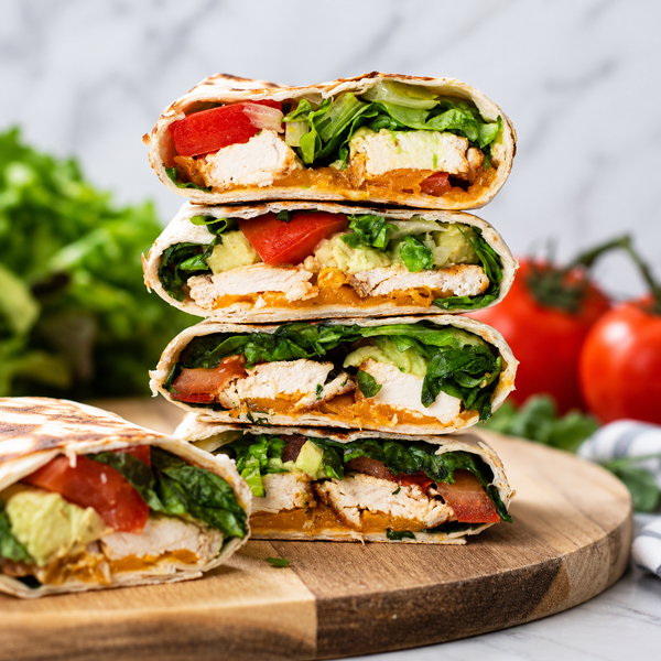 Chicken & Avocado Salad Wraps