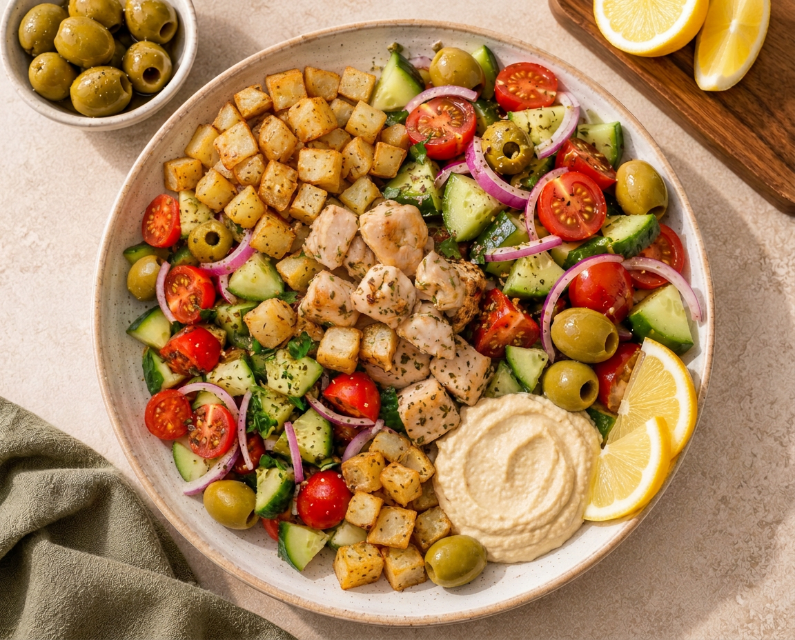 Mediterranean Lemon Chicken Plates