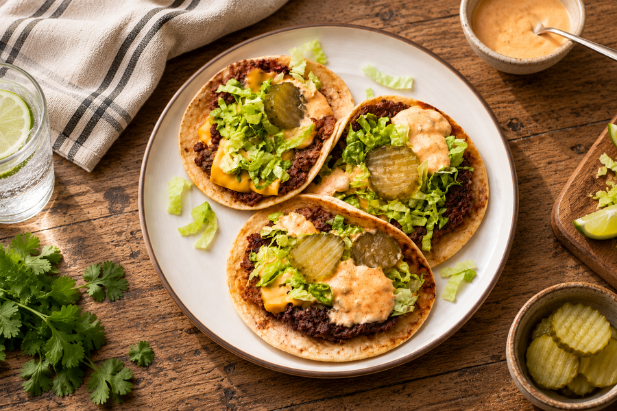 Big Mac Style Smash Tacos